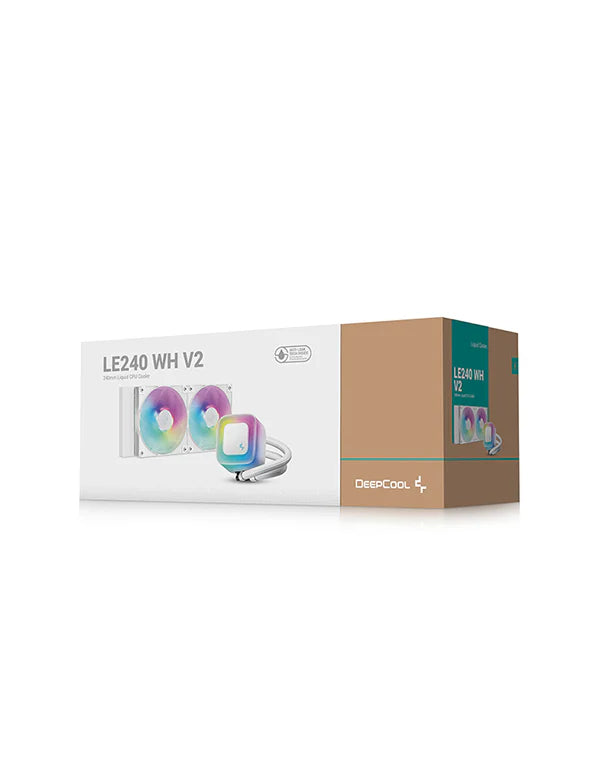 DeepCool LE240 V2 White 白色 240mm ARGB Liquid Cooler (TH-DLE2V2W)