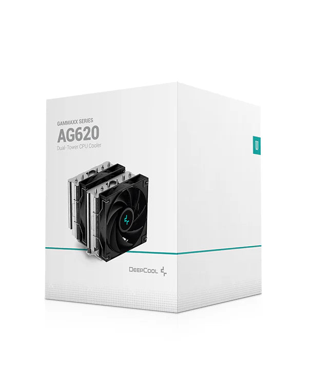 DeepCool AG620 CPU Cooler, 2 x 120mm Fans, 6 Copper Radiators Black 黑色 (TH-DAG620)