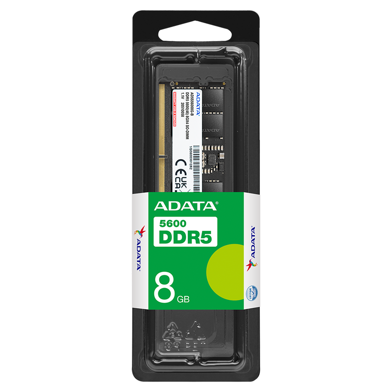 ADATA 8GB (1x8GB) DDR5 5600MHz UDIMM AD5U56008G-S / AD5S56008G-S Memory (RM-AD5C08)