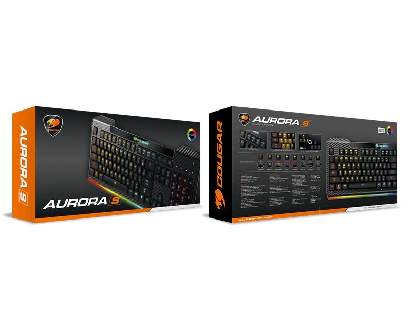 Cougar AURORA Membrane Switches Gaming Keyboard