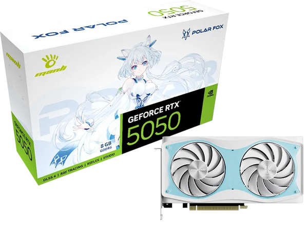 Manli GeForce RTX 5050 POLAR X2 8GB GDDR6 OC