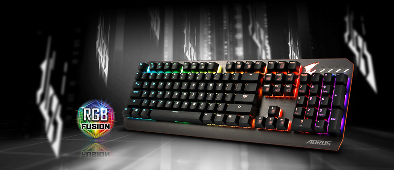 GIGABYTE AORUS K7 Gaming Keyboard RGB fusion, Cherry MX 紅軸