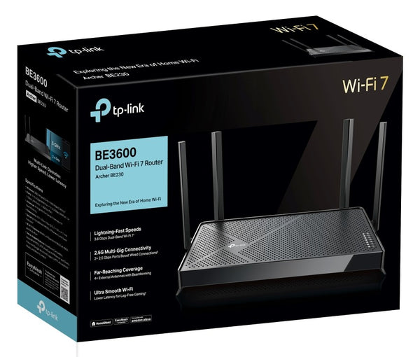 TP-Link Archer BE230 BE3600 Dual Band Wi-Fi 7 Router