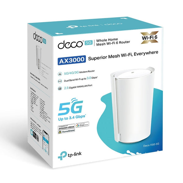 TP-Link Deco X50-5G AX3000 Dual Band Whole Home Mesh WiFi 6 CPE Router