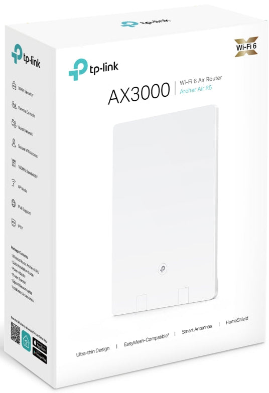 TP-Link Archer Air R5 AX3000 Wi-Fi 6 Air Router