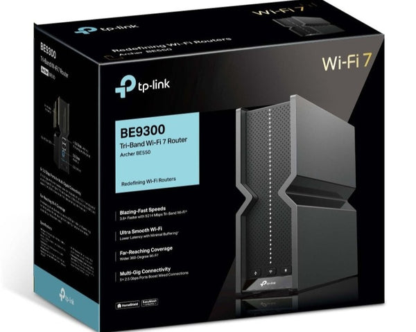 TP-Link Archer BE550 BE9300 Tri-Band Wi-Fi 7 Router