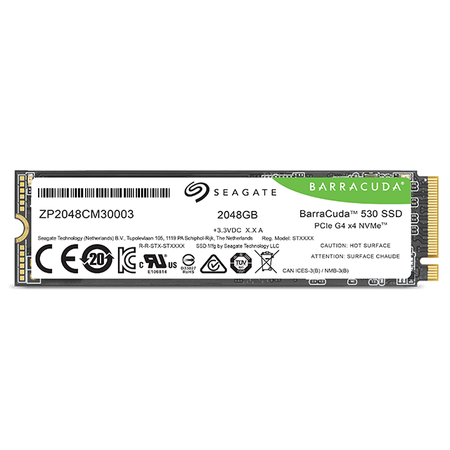 Seagate 2TB BarraCuda 530 ZP2048CM30003 M.2 2280 PCIe Gen4 x4 SSD