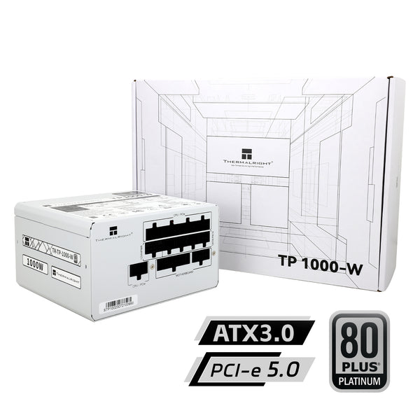 Thermalright 1000W TP1000 White 白色 PCIE 5.0 ATX 3.0 80Plus Platinum Full Modular Power Supply