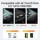 Maiwo MA-K2510 2.5" SATA HDD/SSD Enclosure USB3.2 GEN1 Type C (透明)