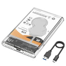 Maiwo MA-K2510 2.5" SATA HDD/SSD Enclosure USB3.2 GEN1 Type C (透明)