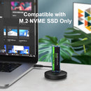 Maiwo MA-K1698P USB3.2 Gen2 10Gbps Type C to M.2 NVMe/SATA SSD Docking (帶散熱片SSD可用)