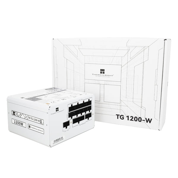 Thermalright 1200W TG1200 White 白色 PCIE 5.0 ATX 3.0 80Plus Gold Full Modular Power Supply