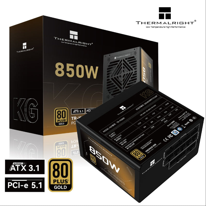Thermalright 850W KG850 Gold,ATX 3.1,Full Modular Power Supply (TR-KG8