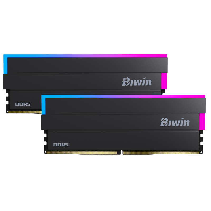 Biwin 32GB Kit (2x16GB) Black Opal DW100 B5DW100326030ER2G-CB001 RGB Black 黑色 DDR5 6000Mhz CL30 Memory (RM-BD5D32E)