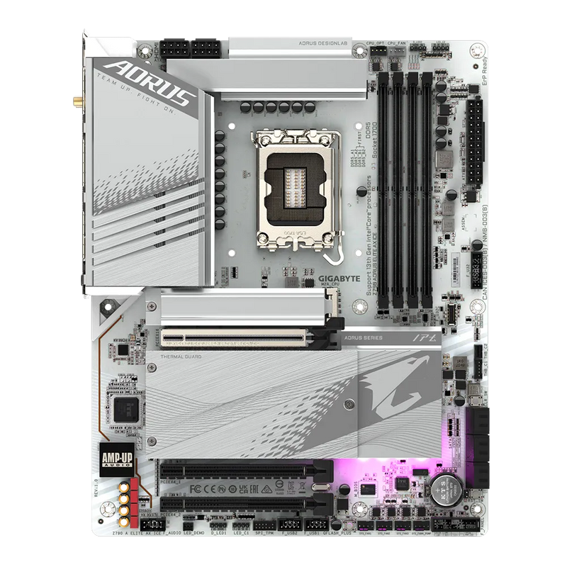GIGABYTE Z790 AORUS ELITE AX ICE DDR5,LGA 1700 ATX Motherboard white motherboard