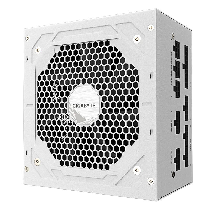 GIGABYTE 850W ULTRA DURABLE WHITE UD850GM PG5W ATX3.0 PCIE 5.0 80Plus GOLD Full Modular Power Supply (GP-UD850GM PG5W)