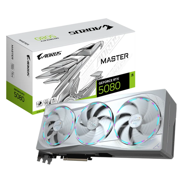 GIGABYTE GeForce RTX 5080 AORUS MASTER ICE 16GB GDDR7 GV-N5080AORUSM ICE-16GD