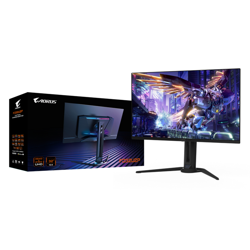 GIGABYTE 31.5" FO32U2P 240Hz 4K UHD UHBRC20 QD-OLED (16:9) 電競顯示器(DP2.1)