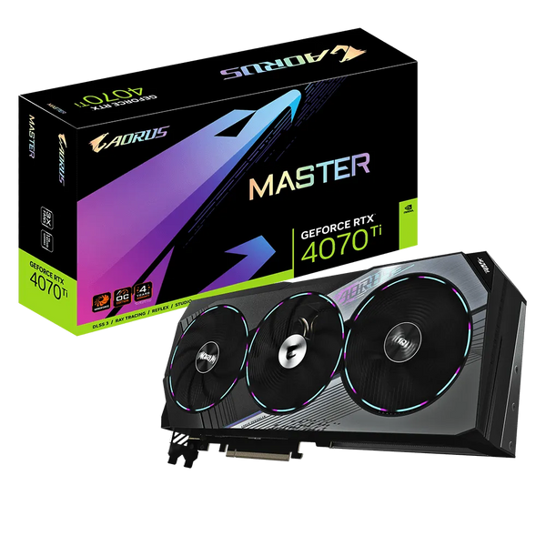 GIGABYTE RTX 4070 Ti AORUS MASTER 12GB GDDR6X GV-N407TAORUS M-12GD
