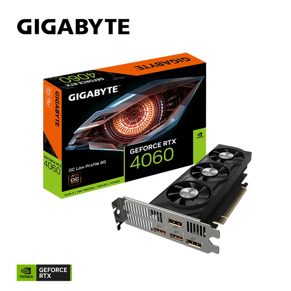 GIGABYTE GeForce RTX 4060 OC Low Profile 8GB GDDR6 GV-N4060OC-8GL