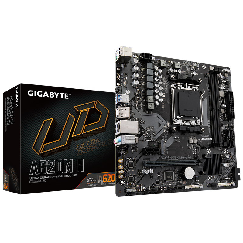 GIGABYTE A620M H DDR5,Socket AM5 mATX Motherboard