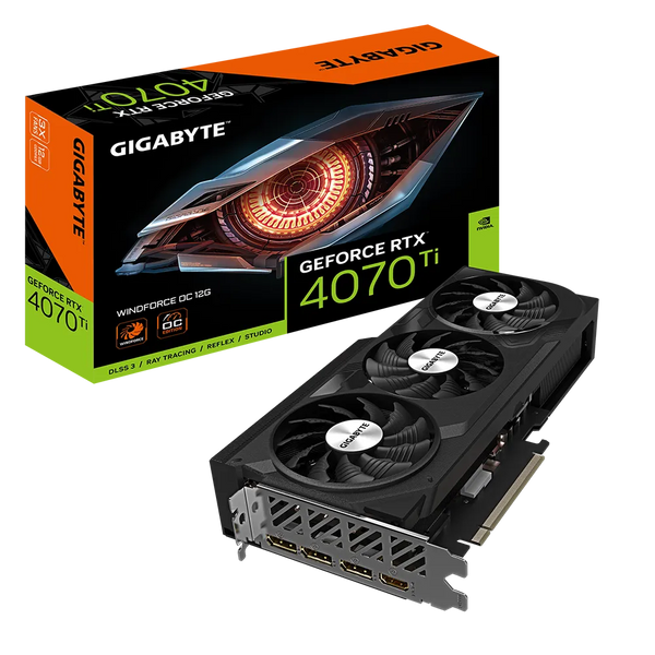 GIGABYTE GeForce RTX 4070 Ti WINDFORCE OC 12GB GDDR6X GV-N407TWF3OC-12GD 