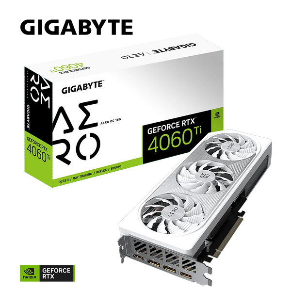 GIGABYTE GeForce RTX 4060 Ti AERO OC 16GB GDDR6 GV-N406TAERO OC-16GD 