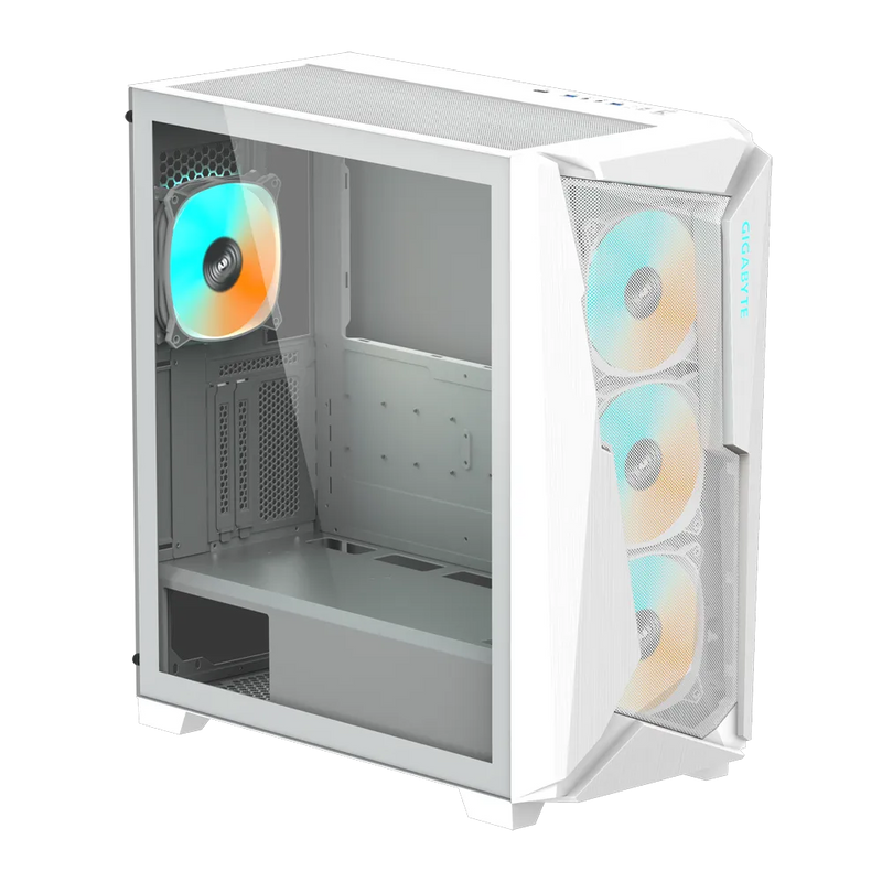 GIGABYTE Gaming C301 Glass V2 ARGB White White ATX Case GB-C301GW V2 