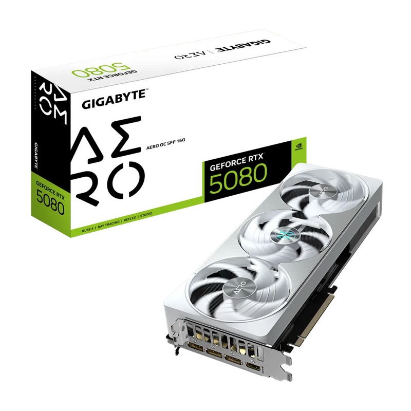 GIGABYTE GeForce RTX 5080 AERO OC 16GB GDDR7 GV-N5080AERO OC-16GD