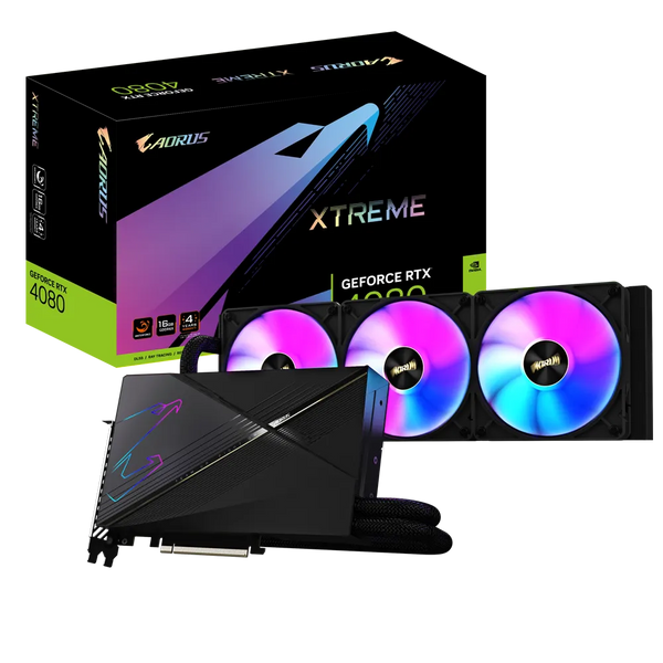 GIGABYTE RTX 4080 AORUS XTREME WATERFORCE 16GB GDDR6X GV-N4080AORUSX W-16GD