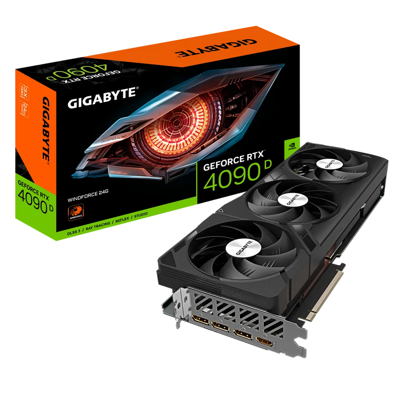 GIGABYTE GeForce RTX 4090D WINDFORCE 24GB GDDR6X GV-N409DWF3-24GD 