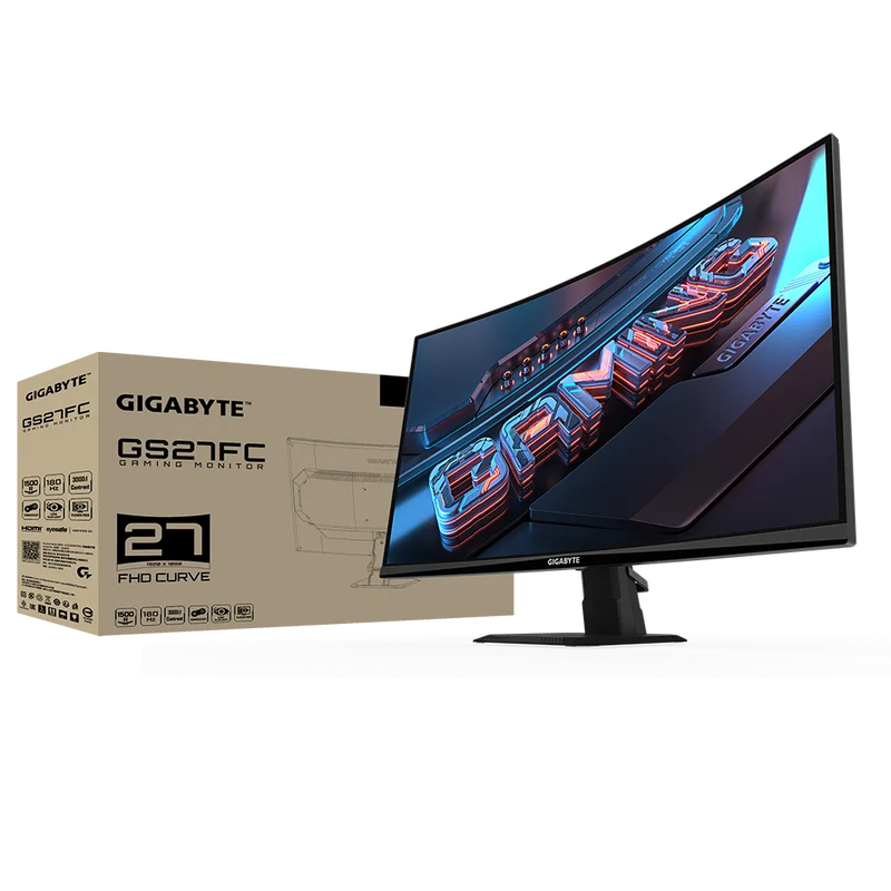 Gigabyte 27" GS27FC 180Hz FHD VA (16:9) Curved Gaming Monitor 