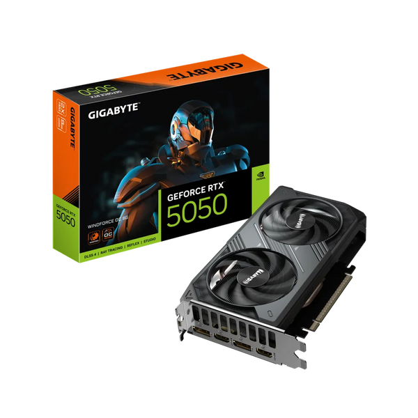 GIGABYTE GeForce RTX 5050 WINDFORCE OC 8GB GDDR6 GV-N5050WF2OC-8GD