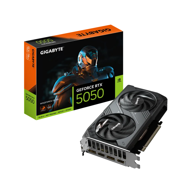 GIGABYTE GeForce RTX 5050 WINDFORCE OC 8GB GDDR6 GV-N5050WF2OC-8GD