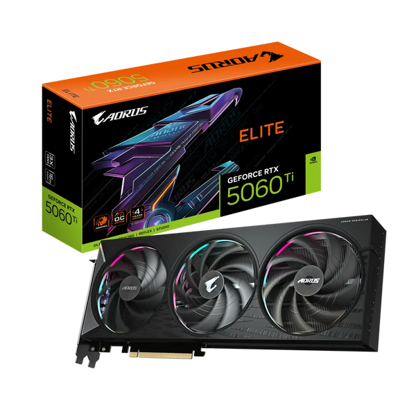 GIGABYTE GeForce RTX 5060 Ti AOURS ELITE 16GB GDDR7 GV-N506TAORUS E-16GD