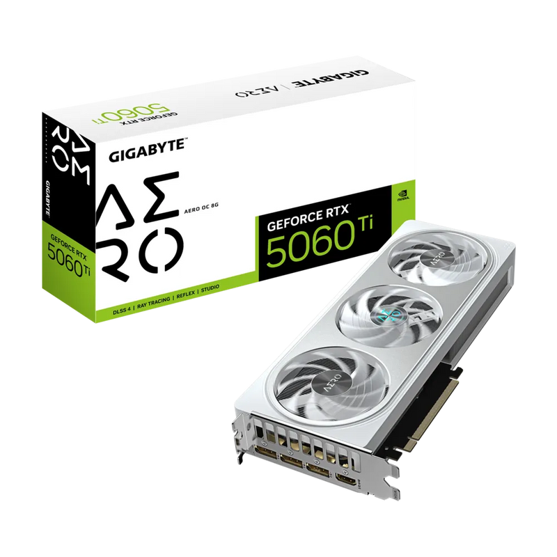 GIGABYTE GeForce RTX 5060 Ti AERO OC 8GB GDDR7 GV-N506TAERO OC-8GD
