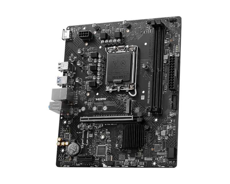 MSI PRO H610M-S DDR4,LGA 1700 mATX Motherboard (MB-MH61MS4)