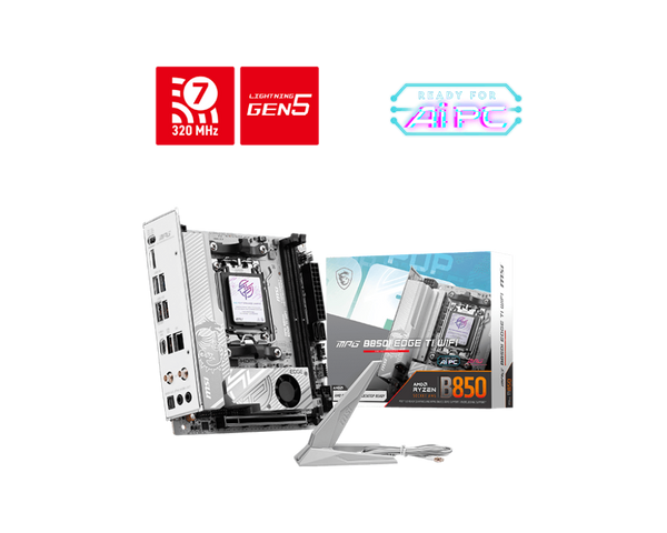 MSI MPG B850I EDGE WIFI DDR5,Socket AM5 Mini-ITX Motherboard (MB-RB85IEW)