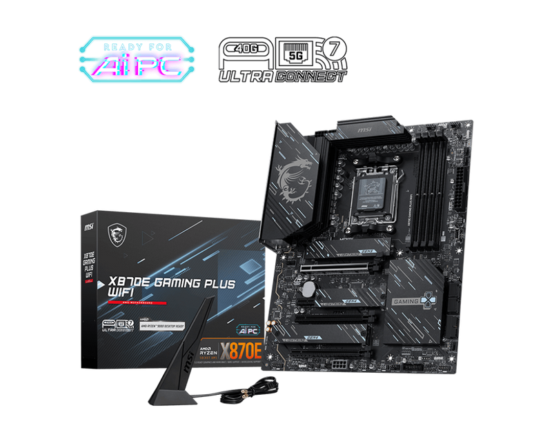 MSI X870E GAMING PLUS WIFI DDR5,Socket AM5 ATX Motherboard