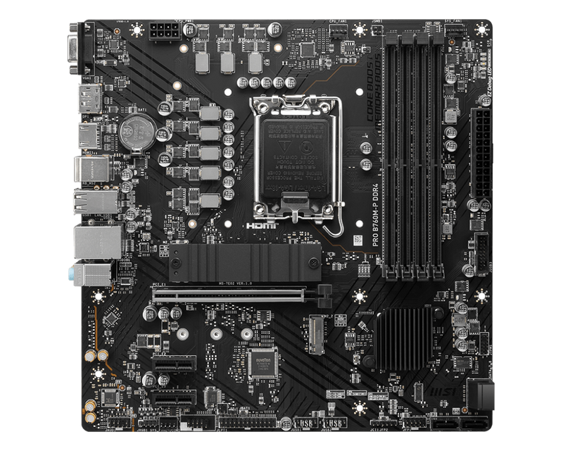 MSI PRO B760M-P DDR4,LGA 1700 mATX Motherboard