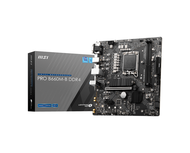 MSI PRO B660M-B DDR4,LGA 1700 mATX Motherboard