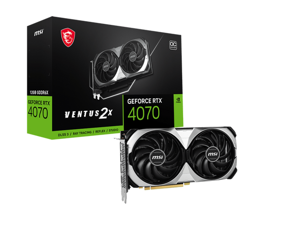 MSI RTX 4070 VENTUS 2X OC 12GB GDDR6X (DI-N4070V1)