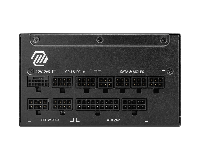 MSI 1000W MAG A1000GL PCIE5.1 ATX 3.1 80Plus Gold Full Modular Power Supply (PS-MPA10GL)