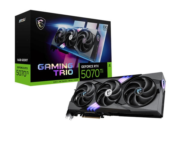 MSI GeForce RTX 5070 Ti GAMING TRIO OC 16GB GDDR7 (DI-N507TL1)