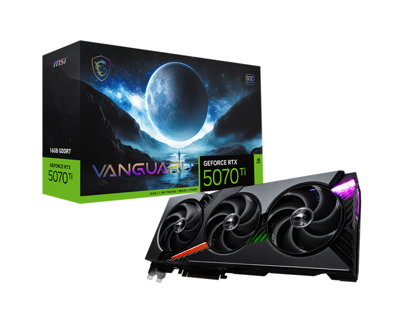 MSI GeForce RTX 5070 Ti VANGUARD SOC 16GB GDDR7 (DI-N507TG1)