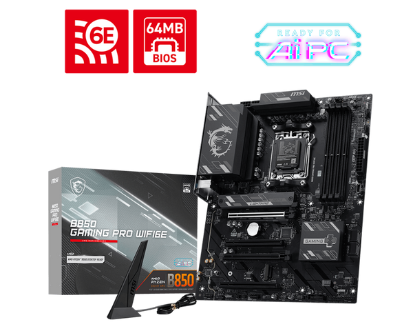 MSI B850 GAMING PRO WIFI6E DDR5,Socket AM5 ATX Motherboard (MB-RB85GPE)