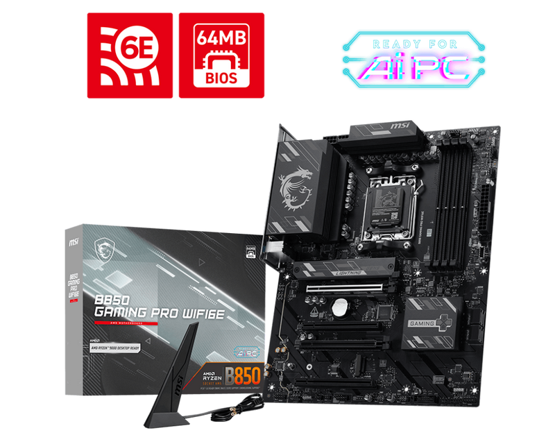 MSI B850 GAMING PRO WIFI6E DDR5,Socket AM5 ATX Motherboard (MB-RB85GPE)