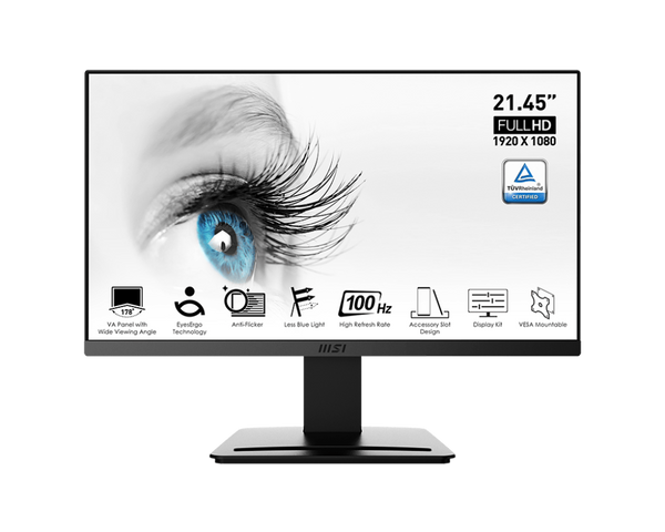 MSI 21.45" Pro MP223 E2 100Hz FHD VA (16:9) Monitor (MO-MP223E2)