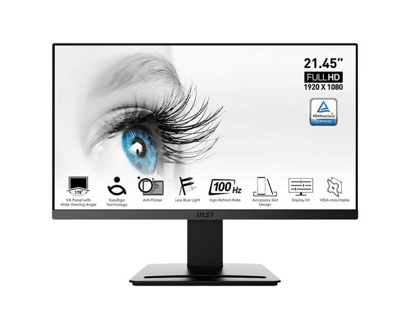 MSI 21.45" Pro MP223 E2 100Hz FHD VA (16:9) Monitor (MO-MP223E2)