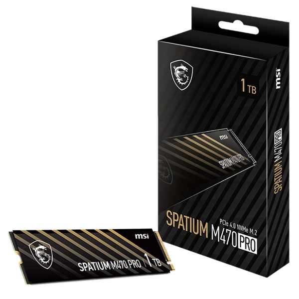 MSI 2TB SPATIUM M470 Pro PCIe Gen4x4 NVMe M.2 SSD (HD-M470P2T)